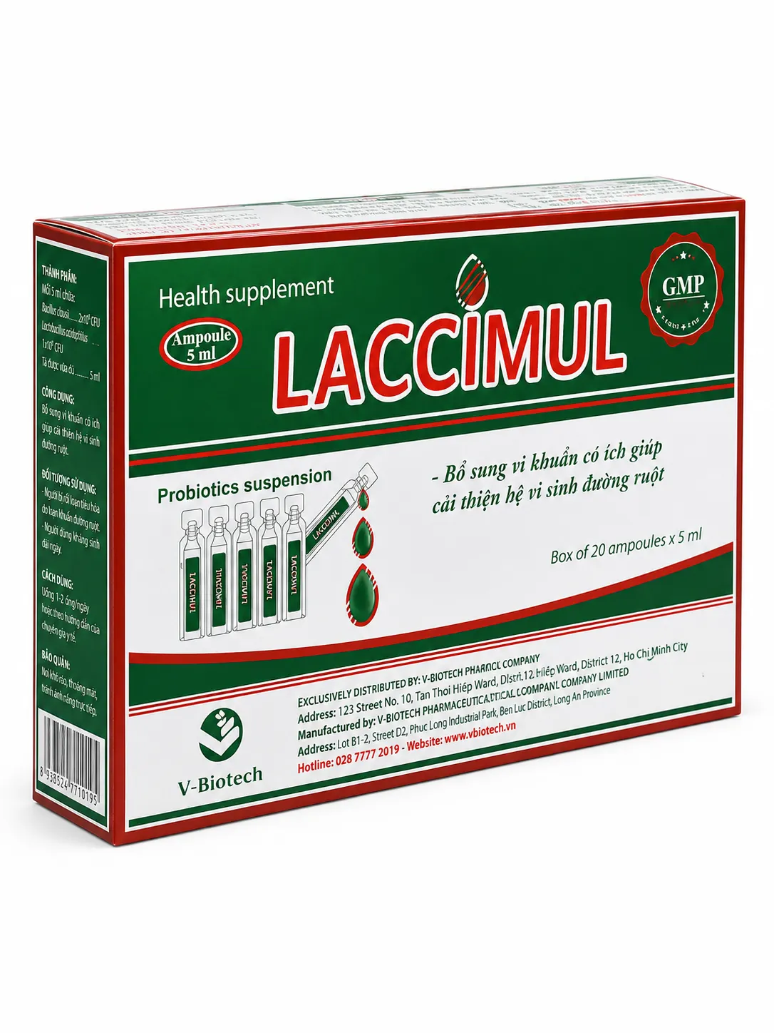 Laccimul-Men ống