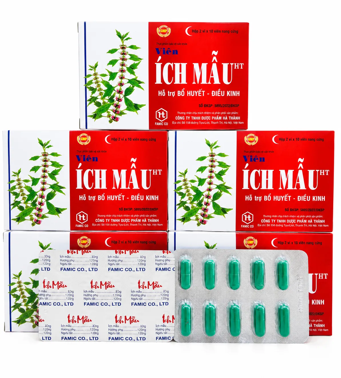 Viên ích mẫu Hà Thành - hộp 20 viên