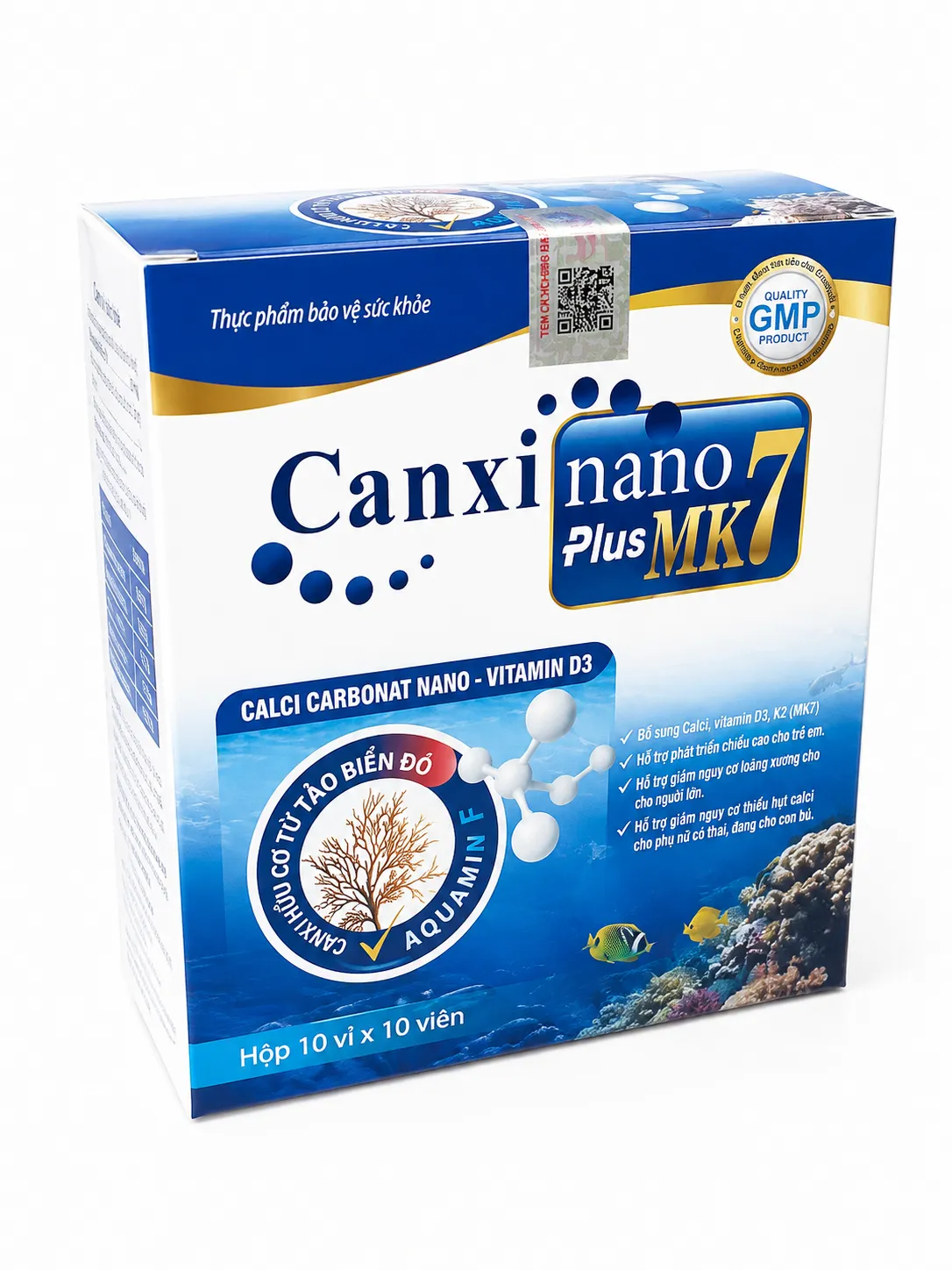 Canxi Nano Plus MK7 - Hộp Viên Xanh