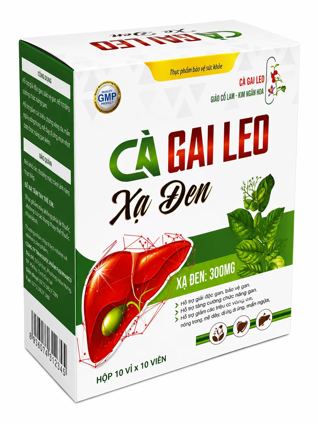 Cà gai leo xạ đen - hộp 100 viên