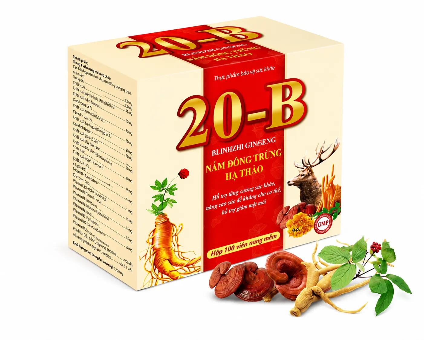 20-B Blinhzhi Ginseng - hộp 100 viên
