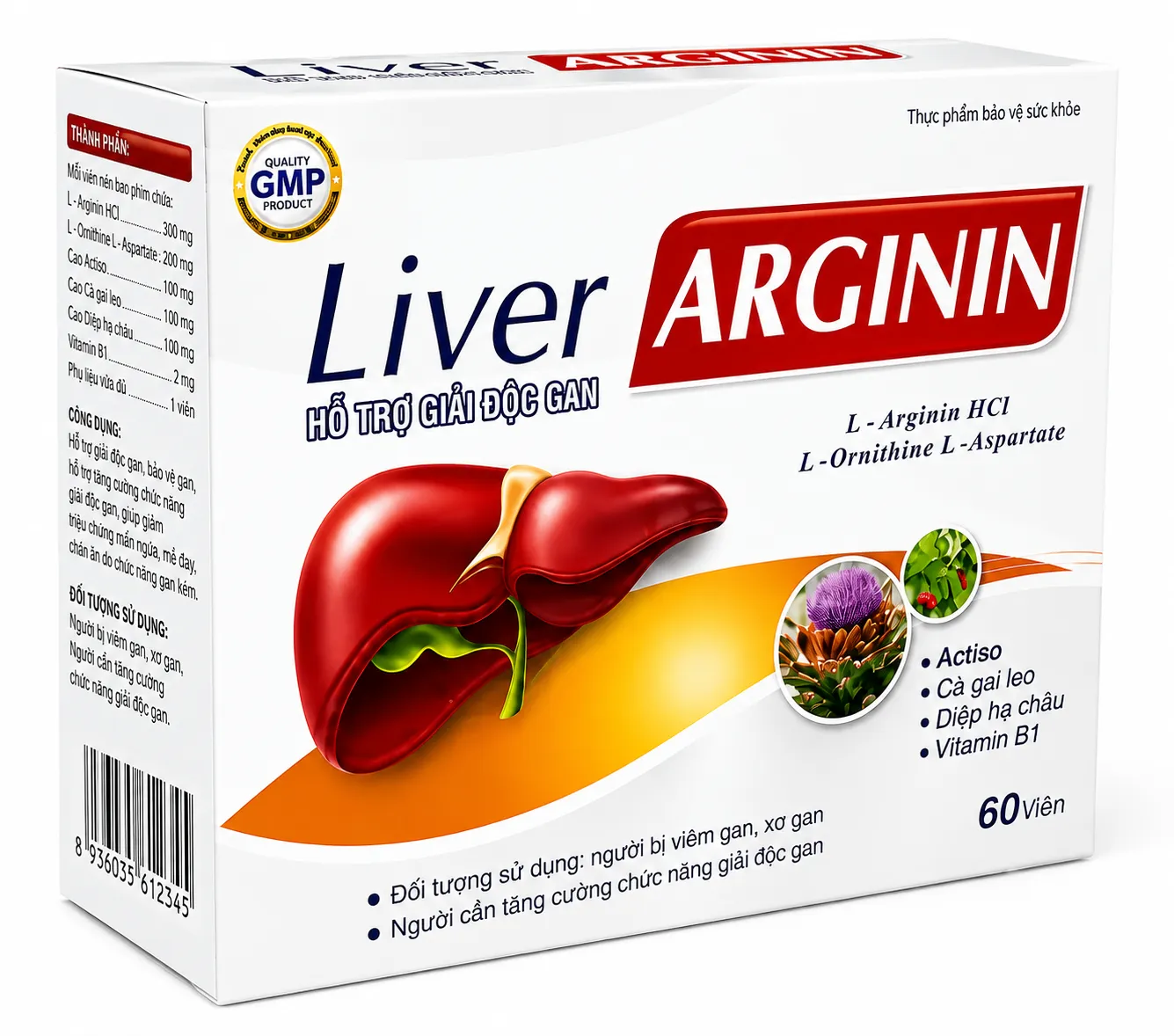 Liver Arginin - Mediphar Vĩnh Phúc - trắng hộp
